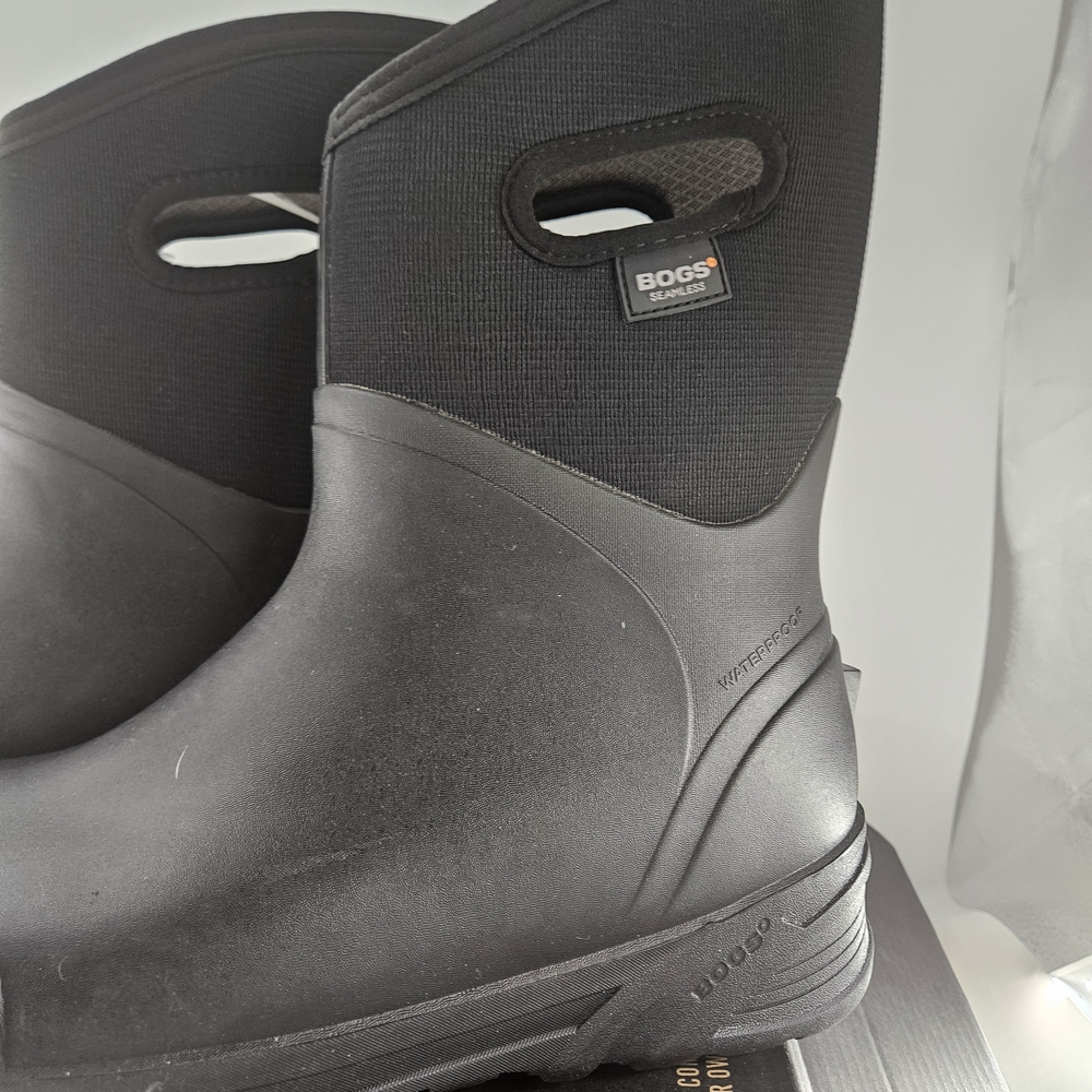 New NIB Mens Bogs Bozeman Mid Black Waterproof Winter Boots Size 12 M - Picture 3 of 6